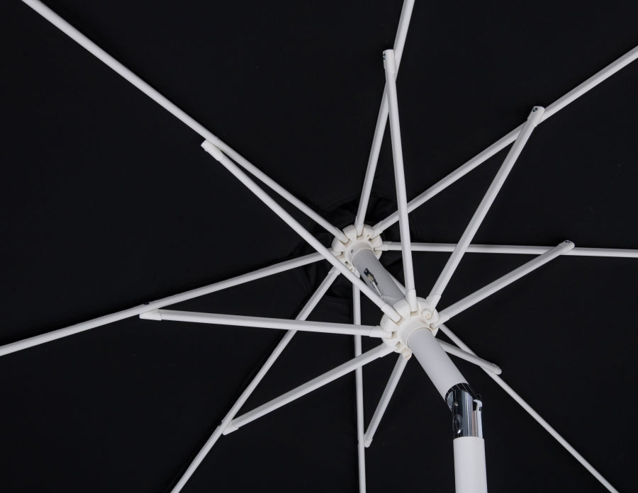 Fiji Water Resistant Fabric And Aluminum Patio Umbrella With Base Set