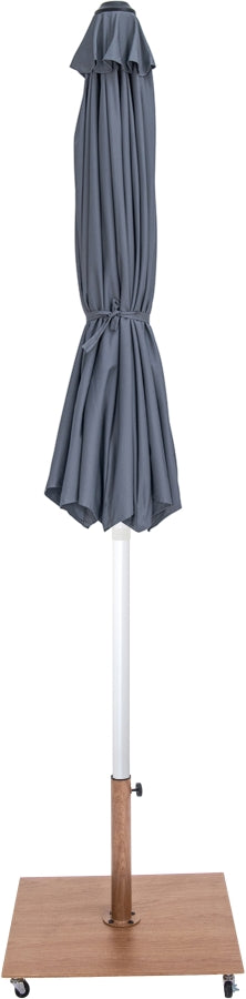 Fiji Water Resistant Fabric And Aluminum Patio Umbrella With Base Set