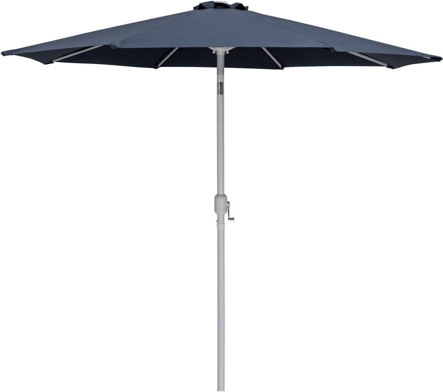 Fiji Water Resistant Fabric And Aluminum Patio Umbrella With Base Set