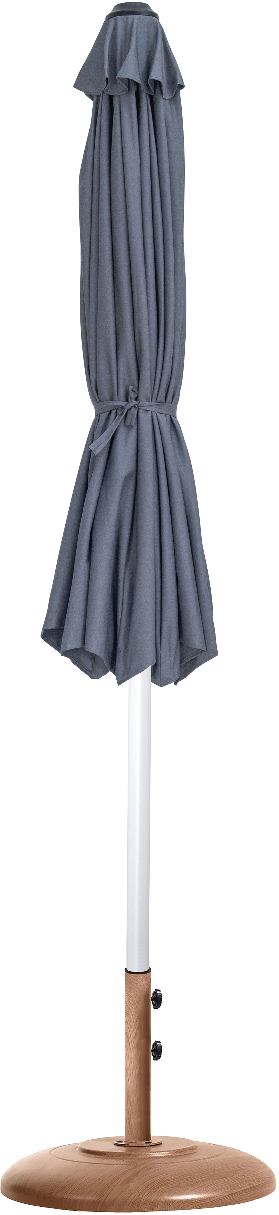 Fiji Water Resistant Fabric And Aluminum Patio Umbrella With Base Set