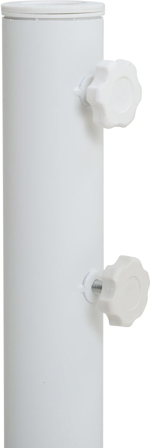 Fiji Water Resistant Fabric And Aluminum Patio Umbrella With Base Set