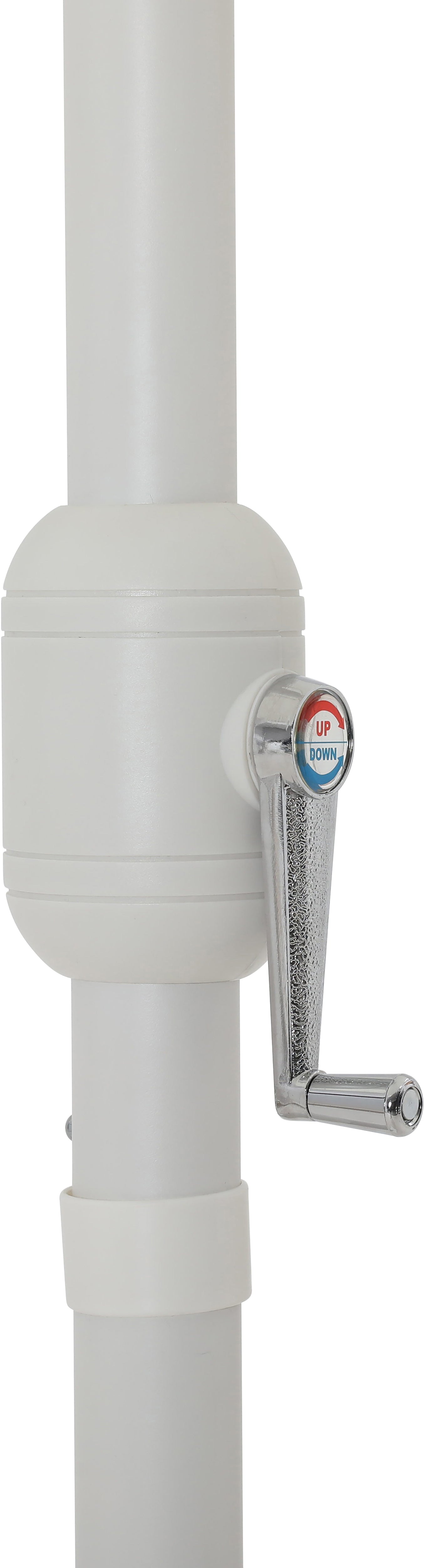 Fiji Water Resistant Fabric And Aluminum Patio Umbrella With Base Set