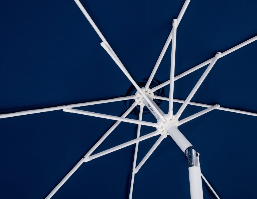 Fiji Water Resistant Fabric And Aluminum Patio Umbrella With Base Set