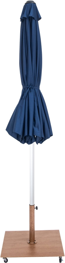 Fiji Water Resistant Fabric And Aluminum Patio Umbrella With Base Set