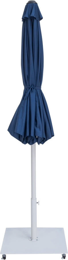 Fiji Water Resistant Fabric And Aluminum Patio Umbrella With Base Set