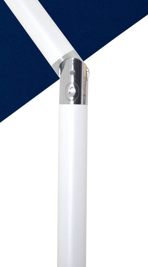 Fiji Water Resistant Fabric And Aluminum Patio Umbrella With Base Set