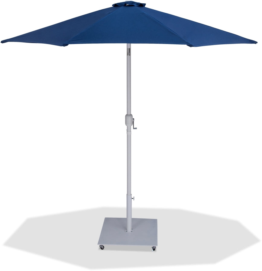 Fiji Water Resistant Fabric And Aluminum Patio Umbrella With Base Set