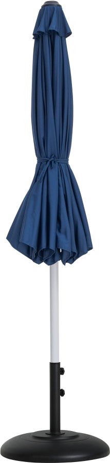 Fiji Water Resistant Fabric And Aluminum Patio Umbrella With Base Set