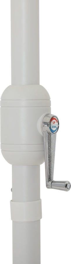 Fiji Water Resistant Fabric And Aluminum Patio Umbrella With Base Set