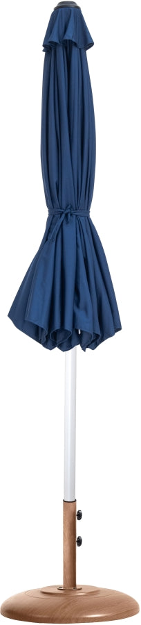 Fiji Water Resistant Fabric And Aluminum Patio Umbrella With Base Set