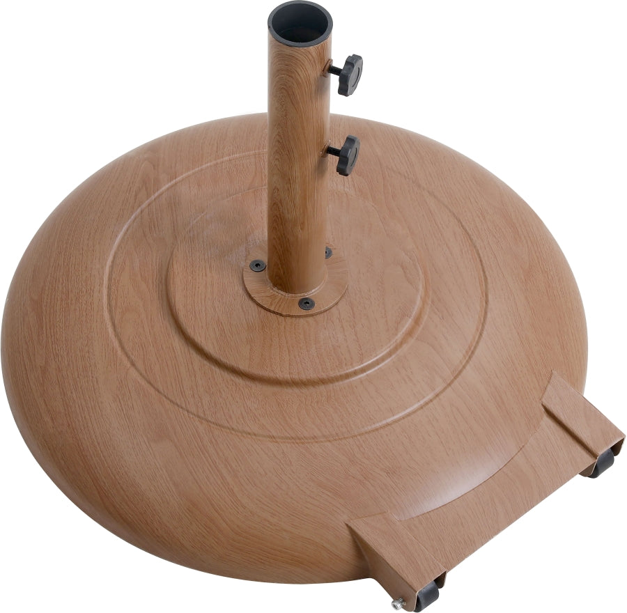 Fiji Water Resistant Fabric And Aluminum Patio Umbrella With Base Set