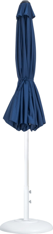 Fiji Water Resistant Fabric And Aluminum Patio Umbrella With Base Set