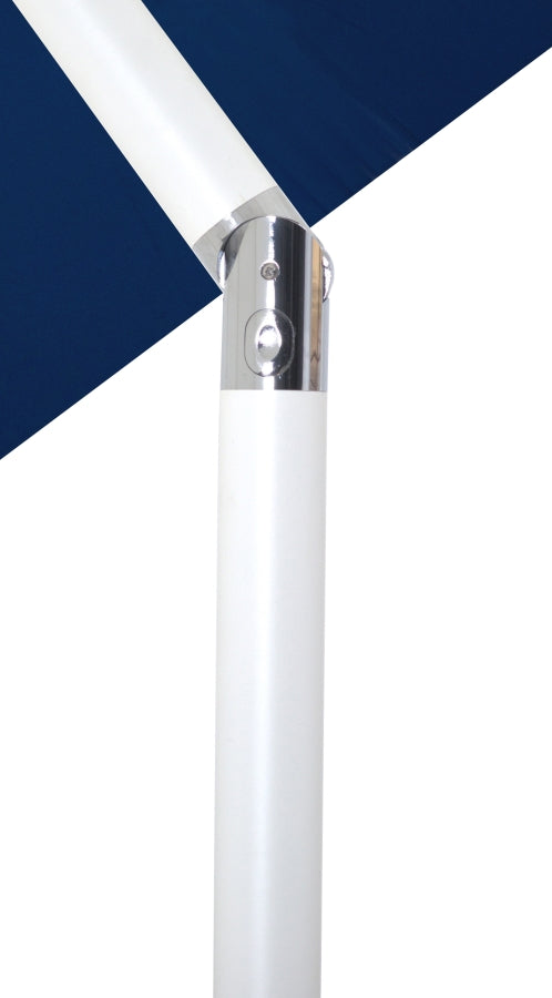 Fiji Water Resistant Fabric And Aluminum Patio Umbrella With Base Set