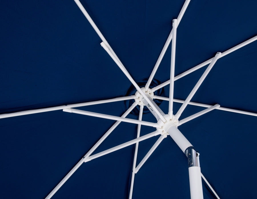 Fiji Water Resistant Fabric And Aluminum Patio Umbrella With Base Set