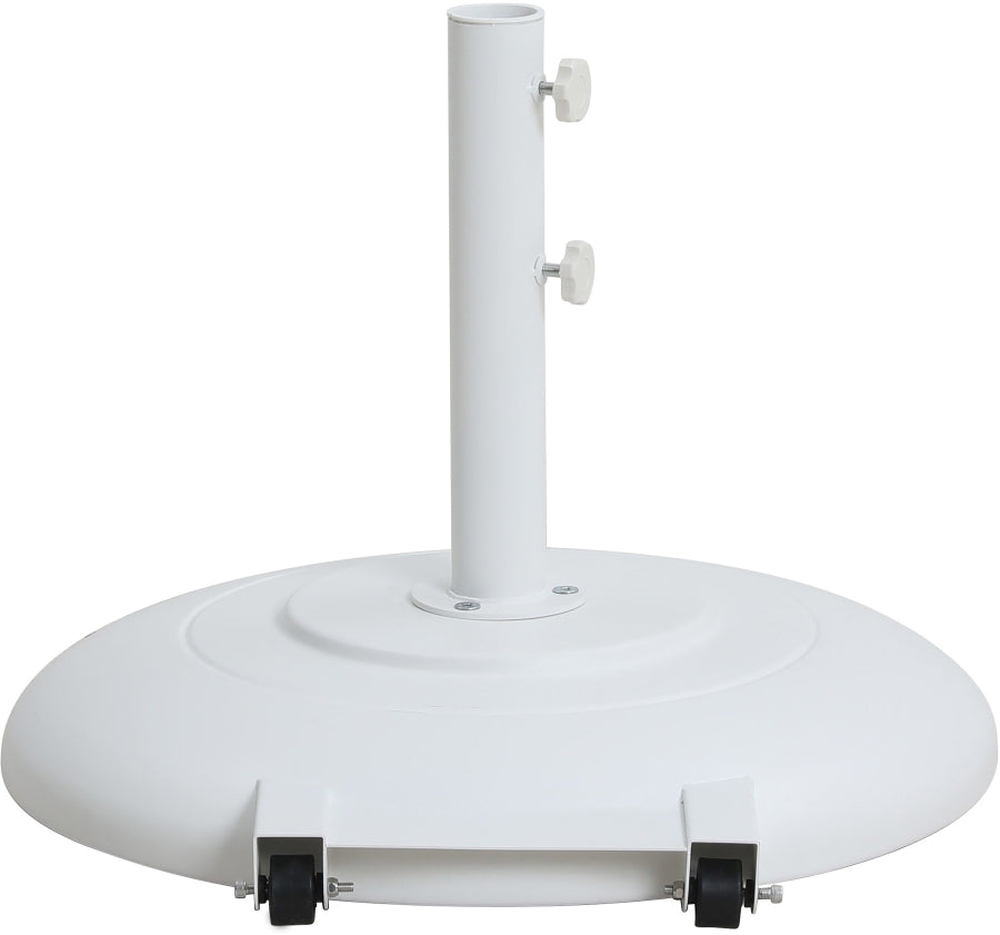 Fiji Water Resistant Fabric And Aluminum Patio Umbrella With Base Set