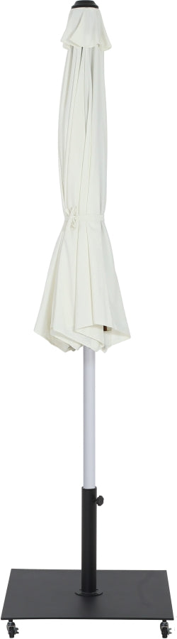 Fiji Water Resistant Fabric And Aluminum Patio Umbrella With Base Set