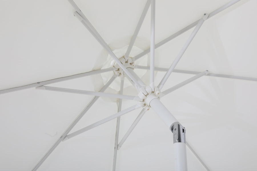 Fiji Water Resistant Fabric And Aluminum Patio Umbrella With Base Set