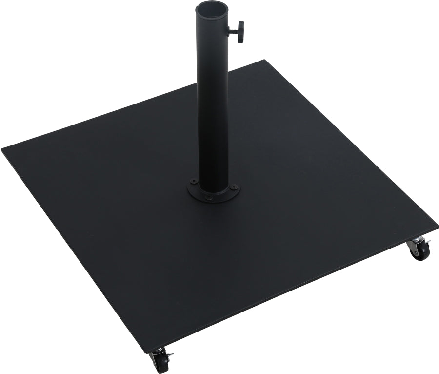 Fiji Water Resistant Fabric And Aluminum Patio Umbrella With Base Set