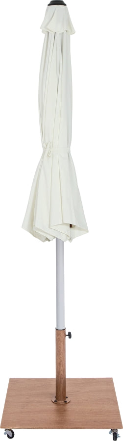 Fiji Water Resistant Fabric And Aluminum Patio Umbrella With Base Set