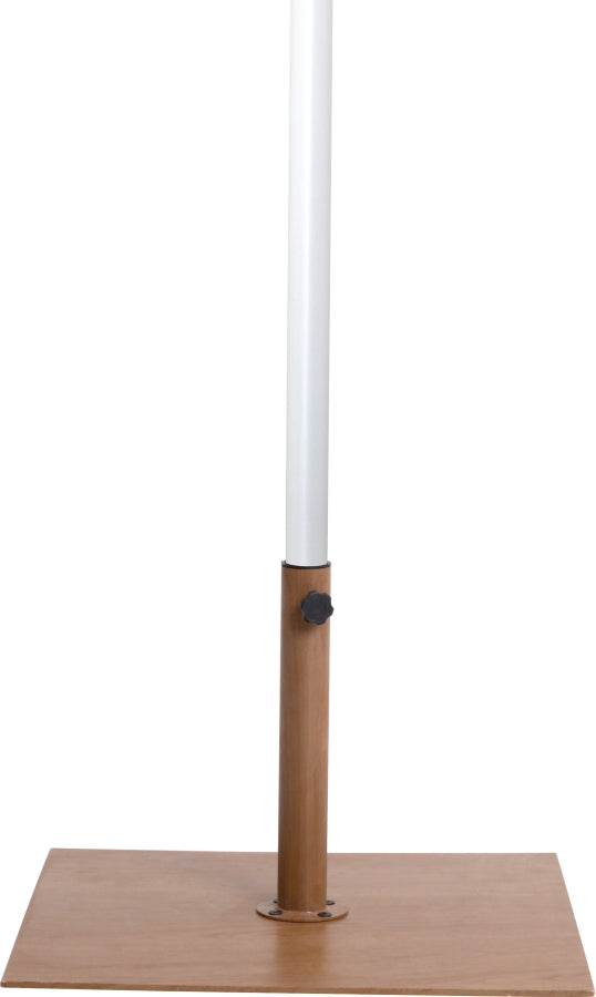 Fiji Water Resistant Fabric And Aluminum Patio Umbrella With Base Set