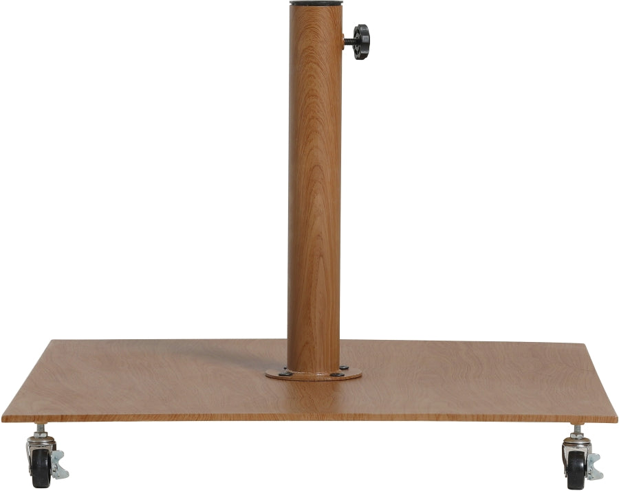 Fiji Water Resistant Fabric And Aluminum Patio Umbrella With Base Set