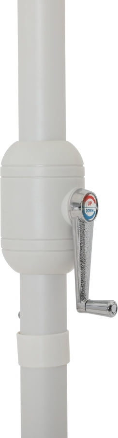 Fiji Water Resistant Fabric And Aluminum Patio Umbrella With Base Set