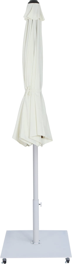 Fiji Water Resistant Fabric And Aluminum Patio Umbrella With Base Set