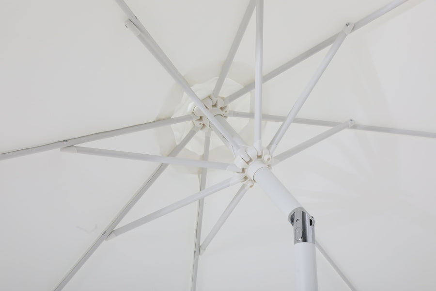 Fiji Water Resistant Fabric And Aluminum Patio Umbrella With Base Set