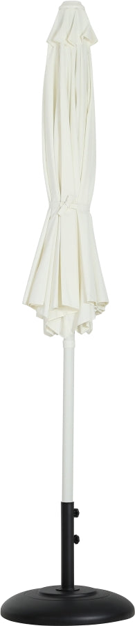 Fiji Water Resistant Fabric And Aluminum Patio Umbrella With Base Set