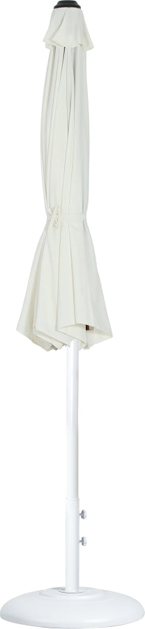 Fiji Water Resistant Fabric And Aluminum Patio Umbrella With Base Set