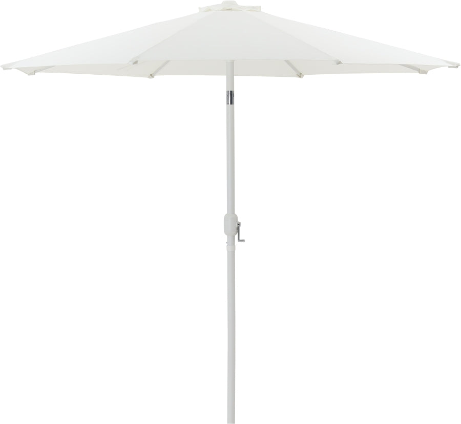 Fiji Water Resistant Fabric And Aluminum Patio Umbrella With Base Set