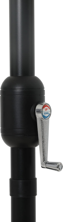 Fiji Water Resistant Fabric And Aluminum Patio Umbrella With Base Set