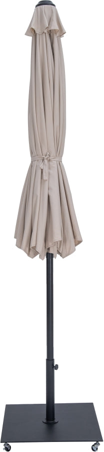 Fiji Water Resistant Fabric And Aluminum Patio Umbrella With Base Set