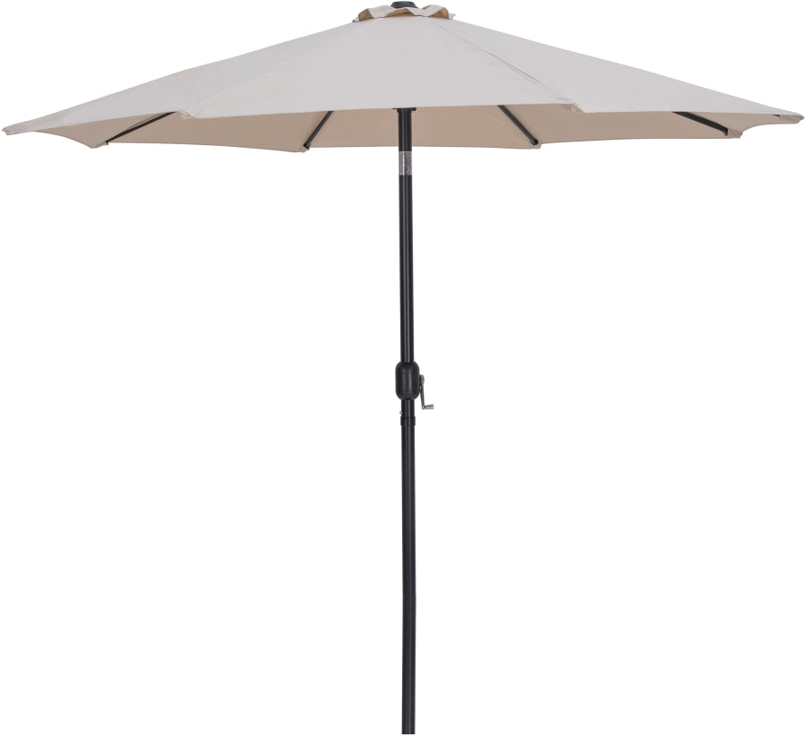 Fiji Water Resistant Fabric And Aluminum Patio Umbrella With Base Set
