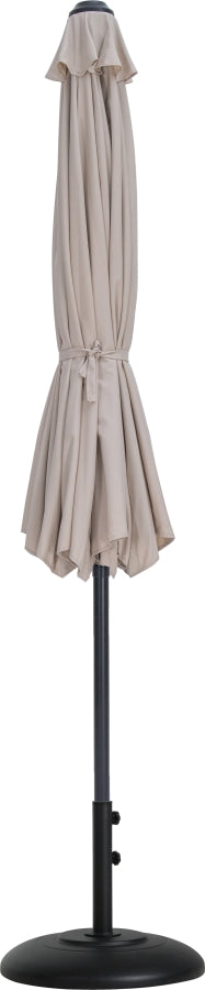 Fiji Water Resistant Fabric And Aluminum Patio Umbrella With Base Set