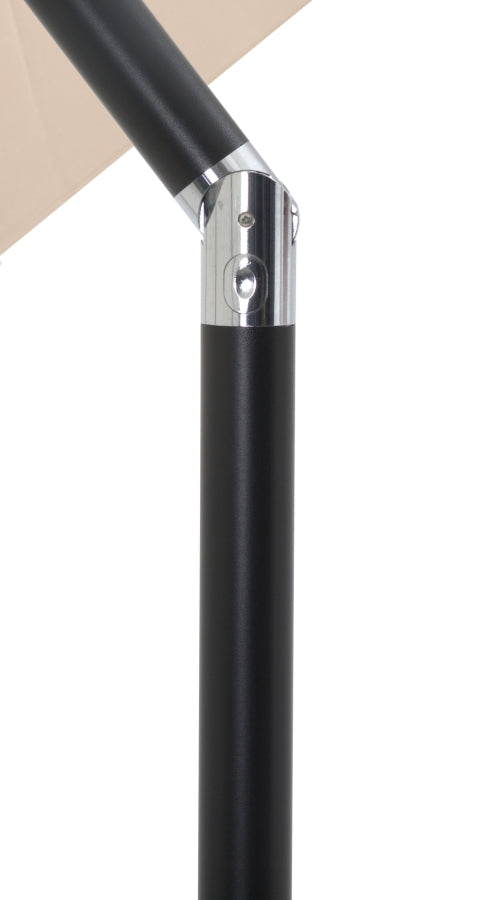 Fiji Water Resistant Fabric And Aluminum Patio Umbrella With Base Set