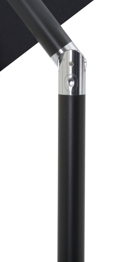 Fiji Water Resistant Fabric And Aluminum Patio Umbrella With Base Set