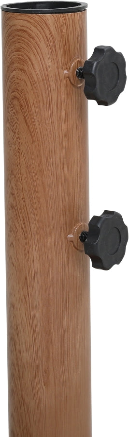 Fiji Water Resistant Fabric And Aluminum Patio Umbrella With Base Set