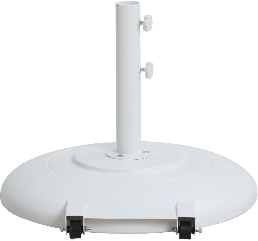 Fiji Water Resistant Fabric And Aluminum Patio Umbrella With Base Set