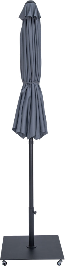 Fiji Water Resistant Fabric And Aluminum Patio Umbrella With Base Set