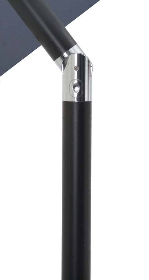 Fiji Water Resistant Fabric And Aluminum Patio Umbrella With Base Set