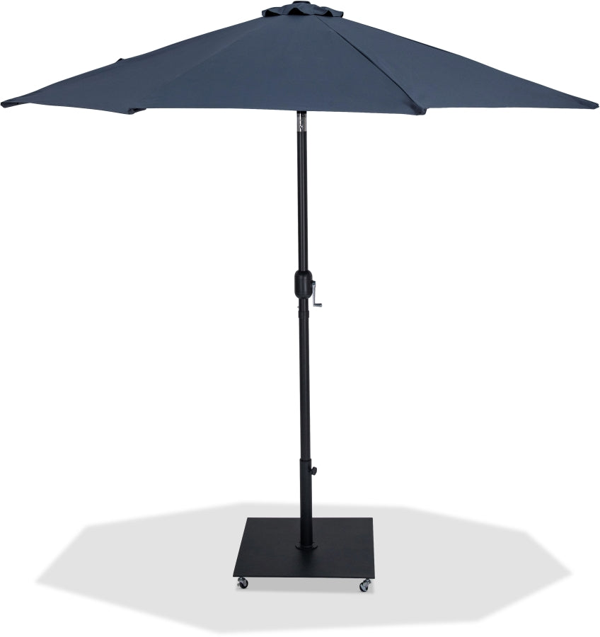 Fiji Water Resistant Fabric And Aluminum Patio Umbrella With Base Set