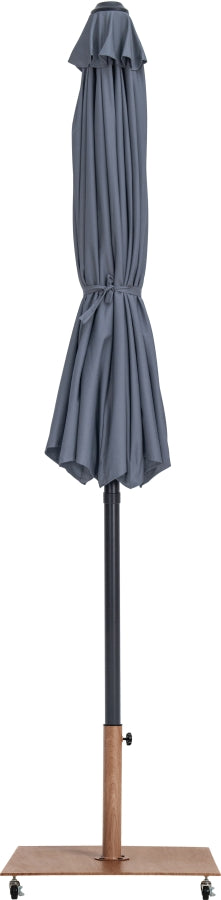 Fiji Water Resistant Fabric And Aluminum Patio Umbrella With Base Set