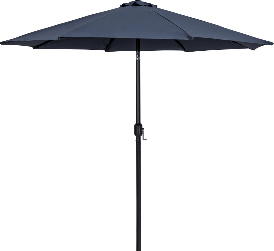 Fiji Water Resistant Fabric And Aluminum Patio Umbrella With Base Set