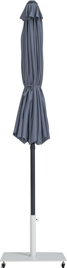 Fiji Water Resistant Fabric And Aluminum Patio Umbrella With Base Set