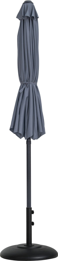 Fiji Water Resistant Fabric And Aluminum Patio Umbrella With Base Set