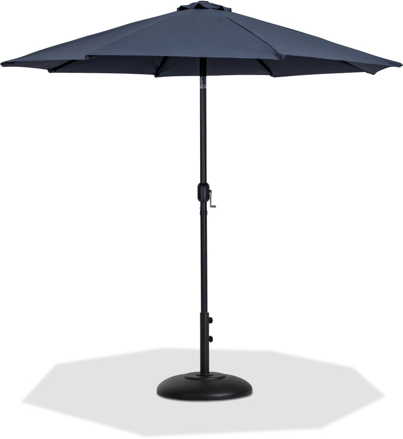 Fiji Water Resistant Fabric And Aluminum Patio Umbrella With Base Set