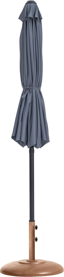 Fiji Water Resistant Fabric And Aluminum Patio Umbrella With Base Set