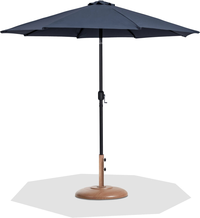 Fiji Water Resistant Fabric And Aluminum Patio Umbrella With Base Set