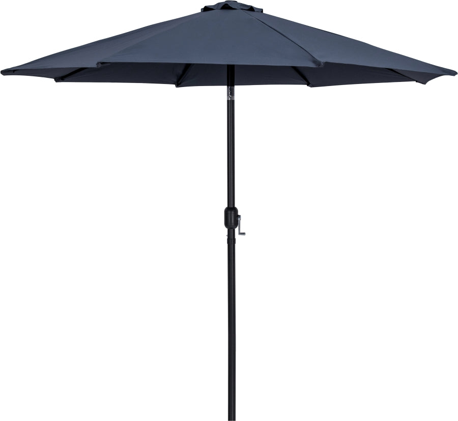 Fiji Water Resistant Fabric And Aluminum Patio Umbrella With Base Set